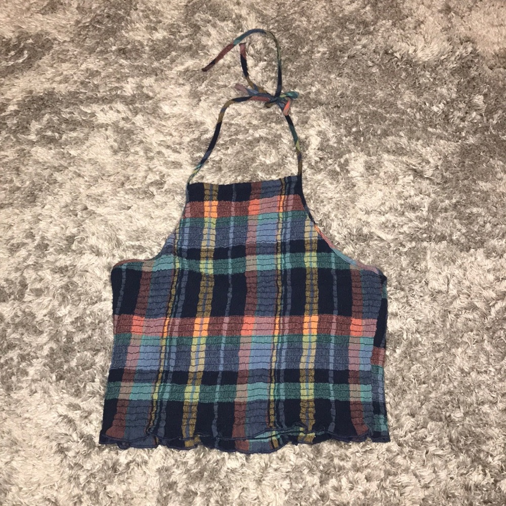 Cute plaid crop top